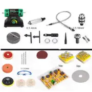 220V Jewelry Polishing Machine Rock Lathe Polisher Bench Buffer 1000-10000RPM