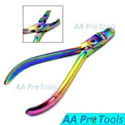 Rainbow/Multi Orthodontic Pliers: Primary Crown Crimping Pliers Dental Lab DP-04