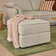 Koala Sofa Bed Ottoman, Square, Sea Foam, Environmentally Friendly, Sturdy Storage Solution