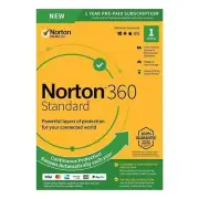 Norton 360 Standard 2023-2024 1 device 1 Year digital E License Key Latest 2024