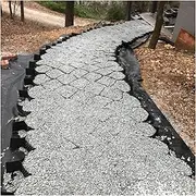 Gravel Ground Grid-2 Inch Thick,Garden Retaining Wall Grid Stabilizer Ground Grid Mesh for Patio Path Grass Rocks Filling, for Park Garden Walkway(3x9m/10x29.5ft)