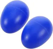 Kisangel 2pcs Sand Egg Egg Shaped Development Early Childhood Learning Egg Shakers for Shaker Eggs Instrument Easter Egg Blue Plastic