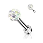 Piercing Labret Ear Crystals Aurore Borealis