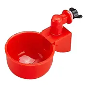 Automatic Chicken Water Cup Waterer Poultry Drinking Bowl Feeder Drinker Tool 6pc