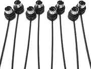 CME MIDI Cable 4-Pack - 3FT / 90cm, 5-pin DIN, Low-Profile - Mirrored 45-Degree Angled Ultra-Thin Plugs for Compact Spaces - Ideal for MIDI Interface, Pedalboard, Keyboard