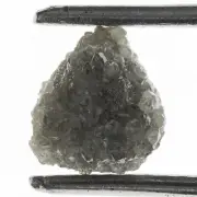 2.03 CT Unpolished Grayish Diamond Loose Natural Rough Diamond 7 MM Real Diamond