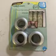 DRITZ Curtain Grommets 1" Inner Diameter Plastic 8/Pkg-Brushed Silver 4437-3