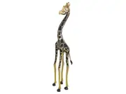 22"Wooden Giraffe Handmade Giraffe Statue Ideal Sculpture for Home Decor