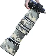 CHASING BIRDS Camouflage Waterproof Lens Coat for Sony FE 100-400mm F4.5-5.6 GM OSS Rainproof Lens Protective Cover (Digital Camouflage)