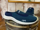 Ryka Navy Canvas Twill & Neoprene Slip On Mule Clog 5.5 NEW