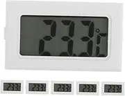 Kisangel 6pcs Thermometer Temperature Display Indoor Temperature Gauge Room Temperature Monitor White Plastic