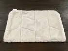 POTTERY BARN QUILTED ALPACA FAUX FUR LUMBAR 16" X 26" PILLOW COVER ivory NEW