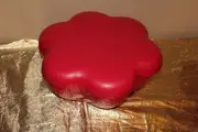 New UNIQUE Tupperware Chip/Dip Salad Red Flower Shape