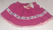 Nickelodeon Jojo Siwa “Bows Are Life” Fuschia Skirt Inner Short W/ Mesh Skort
