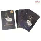 30pcs Vintage Luminous Postcard Glow In The Dark Moon Light Greeting Post Card N