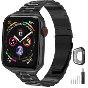 Compatible with Apple Watch Band 38mm 40mm 41mm Women Men, Metal for iWatch B...