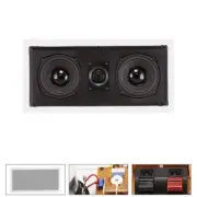 100W Center Channel In Wall Speaker Stereo Audio Home Speaker Dual 5.25" Woofer