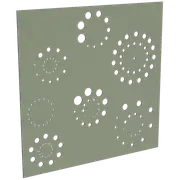 ProtectorAl 300 - 1200 x 300 - 1200mm Pale Eucalypt Fireworks Unframed Solid Aluminium Decorative Panel
