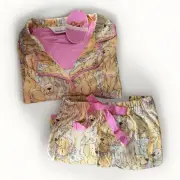 Peter Alexander Womens Golden Retriever Shortie PJ Set Size Small RRP$129.00