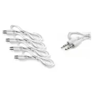 4X 5FT 3.5MM MALE JACK AUX STEREO CABLE CORD IPAD IPHONE IPOD TOUCH MP3 CD WHITE