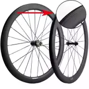 700C Carbon Road Bike Clincher Wheelset with Braking Surface U Shape Wheels