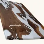 Walnut Resin River Table Top Made To Order Coffee Dinning Epoxy Table Top
