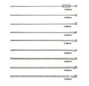 Sterling Silver Solid Rope Chain Necklace Bracelet 7" 8" 24" 26" 28' 36" Length