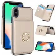 IPhone XR Case With Card Holder,Military Grade Drop Protection,Durable Shockproof Cover-White