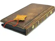 Genuine Leather case fo Iphone 14 13 12 15 Pro Max Wallet Bible Book Xs SE Hand