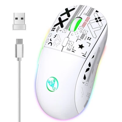 T90 2.4G Mechanical Mouse RGB Gaming Mouse Ergonomic 3600DPI Mouse 11 RGB8556