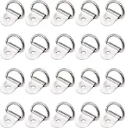 Stainless Steel D Shape Tie down Anchors D Rings Anchor Lashing Rings New