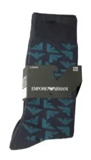 EMPORIO ARMANI men's socks 3 pairs of short socks cotton tripack article 302402