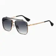 New Gradient Sunglasses for Men Fashion Metal Big Frame Sun Glasses Brand Design Luxury Lunette De Soleil Homme UV400 Gold Grey As Picture