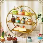 3 Layers Cupcake Stand Tiered Serving Tray Plate Serving Platter Cake Stand