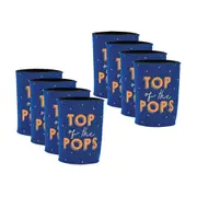 8x Annabel Trends Drink Can Cooler 10.5cm Stubby Beverage Holder Top of the Pops