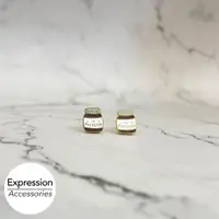 在飛比找蝦皮購物優惠-Nutella Stainless Steel Earrin