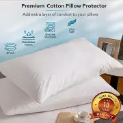 Standard Terry Cotton Waterproof Pillow Protector Pillow Case Cotton Quilted