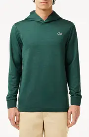 Lacoste Double Face Golf Hoodie in Iwg Sinople Chine at Nordstrom, Size 4