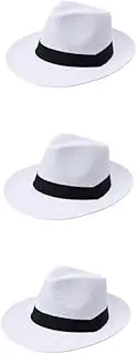 [BESPORTBLE] 3pcs Foldable Beach Hat Men Stylish Outdoor Sun Cap Breathable Lightweight Simple Casual Cap for Men