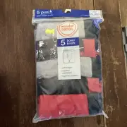 5-Pack Wonder Nation Boys XL 14-16 Boxer Briefs Underwear 100% Cotton New !