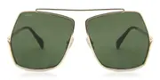 Max Mara MM0006 08A Women’s Sunglasses Gold Size 64