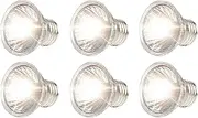 ALL IN RED BOX 6PCS Reptile Heat Lamp Lights UVA UVB Heat Emitter Heating Lamp Bulb Light Heater for Turtle Chicken Pet Reptile (6pcs 25W)