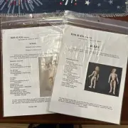 2 Kith & Kin Doll Patterns Man & Woman (Adam & Eve) NOS Uncut 1998/2001. 32”-38”