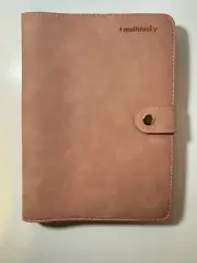 Multitasky Snap Closure Leather Day Planner - Pink