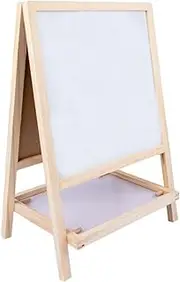 NAMOARLY Double-Sided Folding Easel for Boys and Girls 2-in-1 Magnetic Writing Board Educational Child's Art Pad Bracket for Drawing Painting Writing Graffiti Blackboard