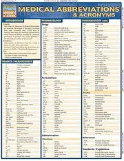 Medical Abbreviations & Acronyms (Quick Study Academic)