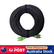 100m SC/APC Single-Armored SM 9/125 G657A2 DX 3.0mm LSZH Black Fibre Optic Cord