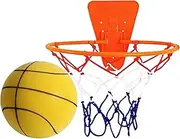 Silent Basketball - Silent Bounce Ball | 18cm Quiet Dribbling Indoor Training Ball, No Sound Basketball Indoor with Hoop, No Noise Equipment for Home Gym Apartment, Kids Dribble