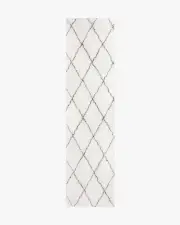 75' x 305' | Machine Washable Runner Rug | Kid & Pet Friendly | Indoor Rug | Moroccan Diamond Plush Rug | Ruggable