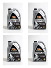 4 x Gulf Western Top Dog Global CJ-4/SN Semi Synthetic Engine Oil 10W-40 5L